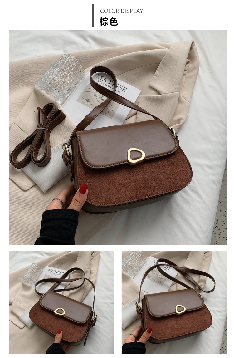 Autumn 2021 New Matte Bags Trendy Messenger Square Bag display picture 5