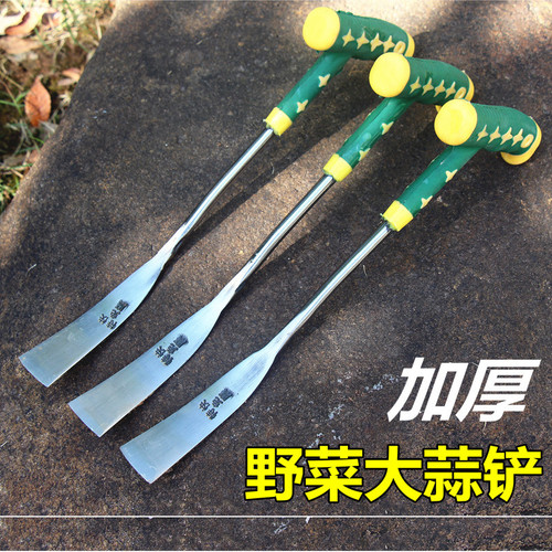 Rubber handle plastic handle forged agricultural flower shovel gardening garlic seedling small shovel plastic handle digging wild vegetable shovel digging garlic shovel
