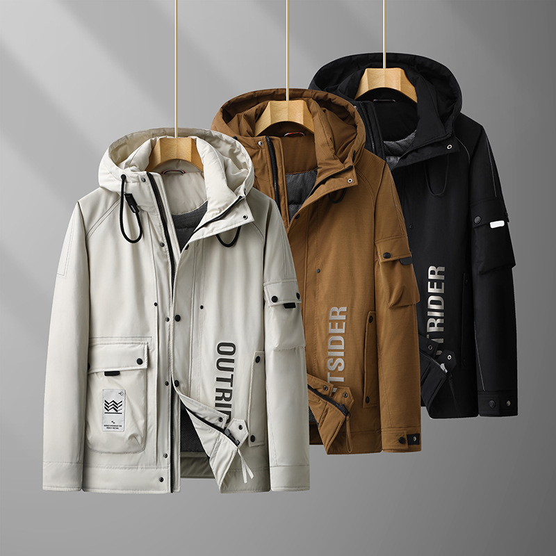 뚱뚱한 남자 다운 재킷