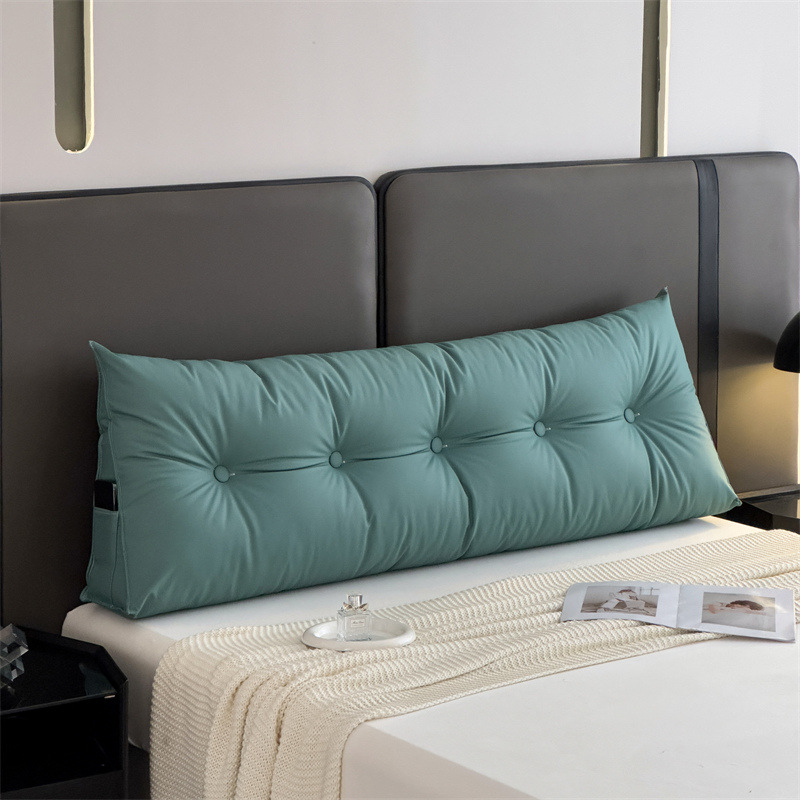 綿麻のベッドのない柔らかいバッグのクッションの大きい背もたれのクッションの2024新型のベッドの枕の三角の畳は直接壁に寄りかかっています。