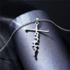 Sweet necklace hip-hop style stainless steel, suitable for import, internet celebrity, wholesale