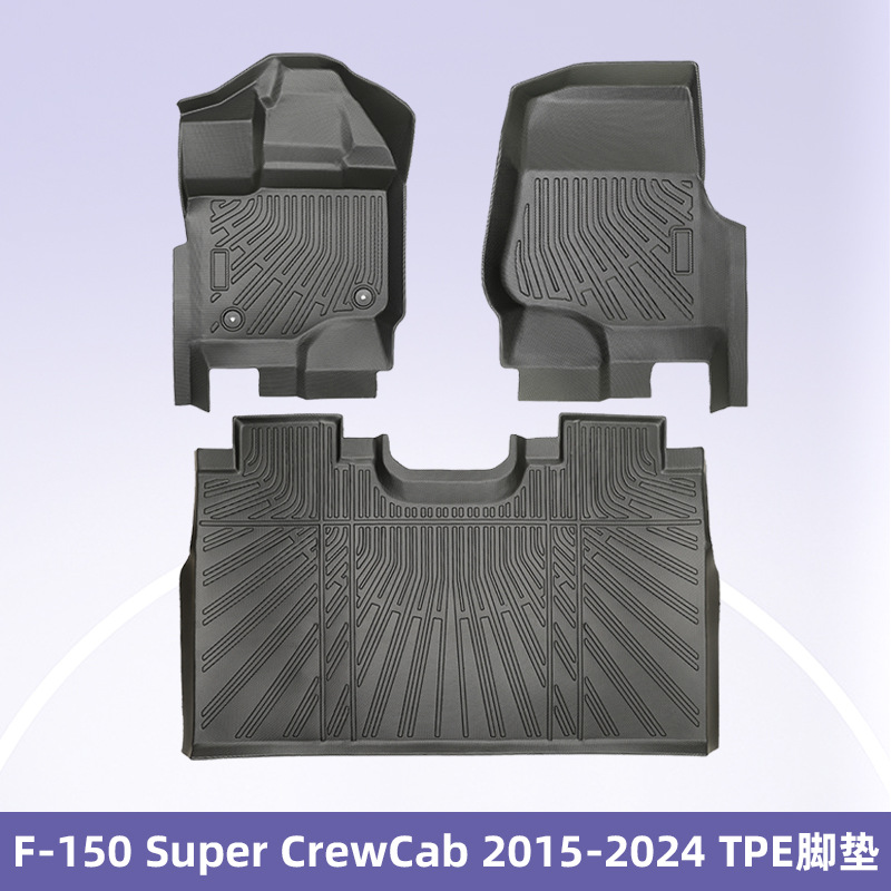 Para Ford F-150 2015-2024 3D Material para todo clima TPE almohadilla para el maletero