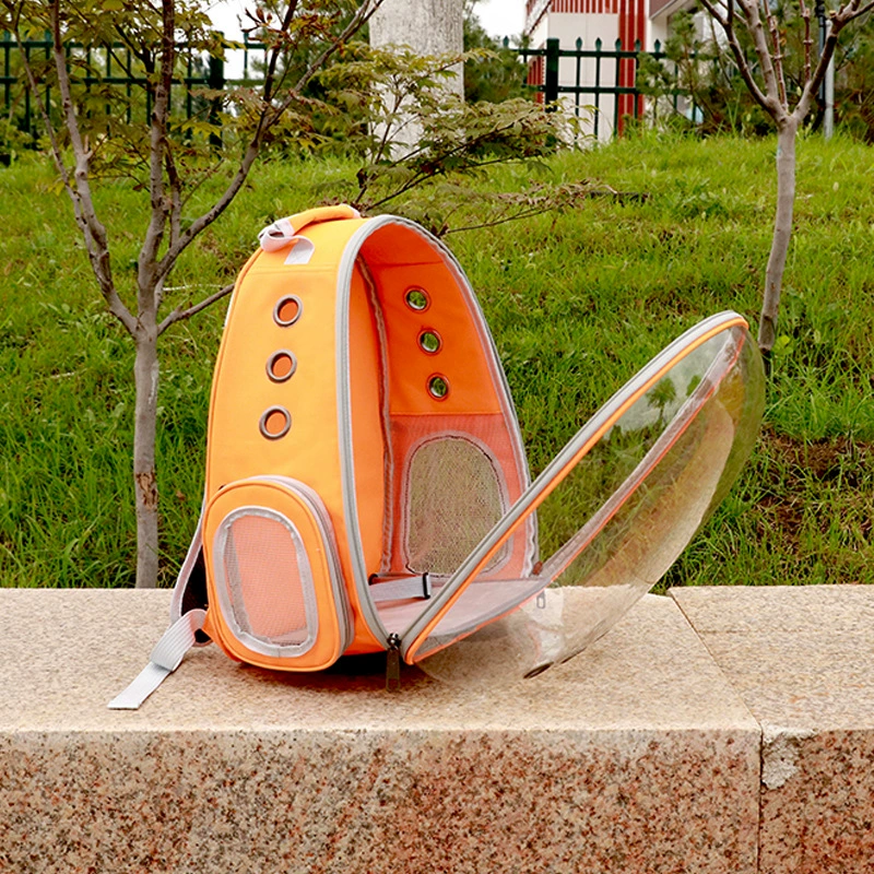 Handheld space backpack, transparent dome design, portable 0.98 kg