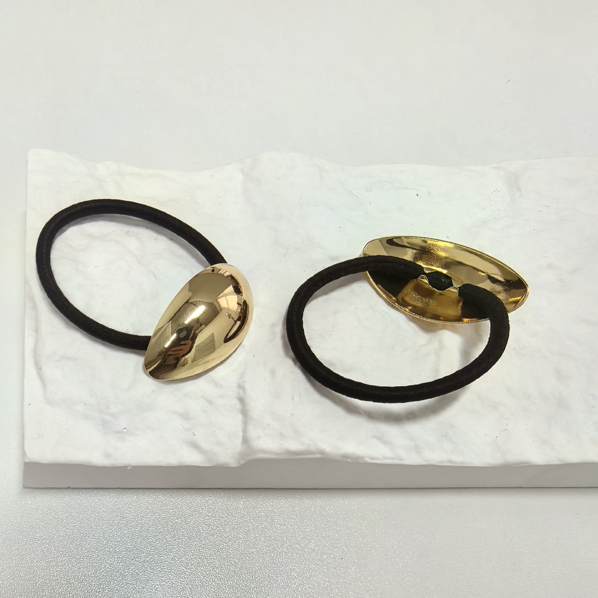 Simple Style Style Simple Style Women's Oval Alloy Hair Tie