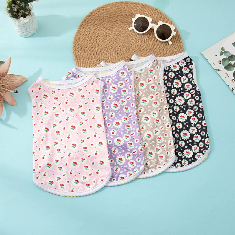 Источник фабрики прямых продаж новый летний питомец собачий котенок жилет дышащий удобный милый собачий костюм