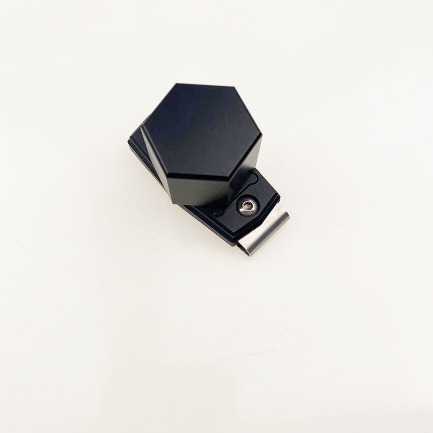 Caja de chocolate hexagonal W32H25 + clip de chocolate con forma de mesa de bolas