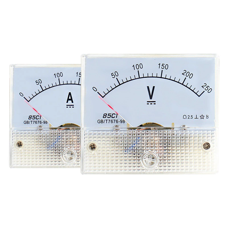 Заголовок 85C1 указателя Заголовок амперметра указателя амперметра DC Механический заголовок Заголовок теста