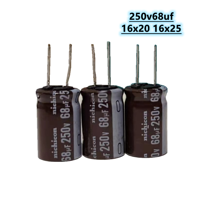 250v68uf 16*20  16*25拆机电解电容直插16*20  16*25  68uf/250v