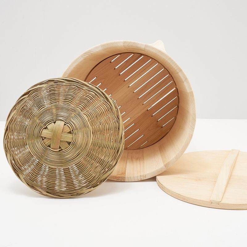 Sichuan Fragrant Cedar Wood Rice Steaming Bucket, Household Insulated Wooden Rice Steamer, New Commercial Rice Steaming Pot