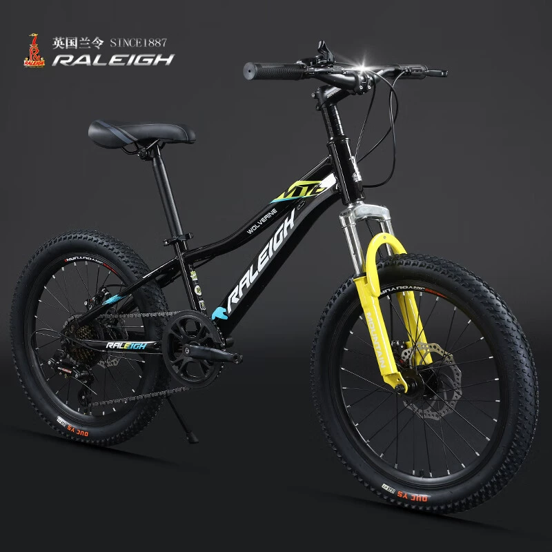Raleigh, велосипед с высоким углеродистым стальным каркасом, 7-скоростной, дисковый тормоз, амортизация, внедорожный подростковый велосипед