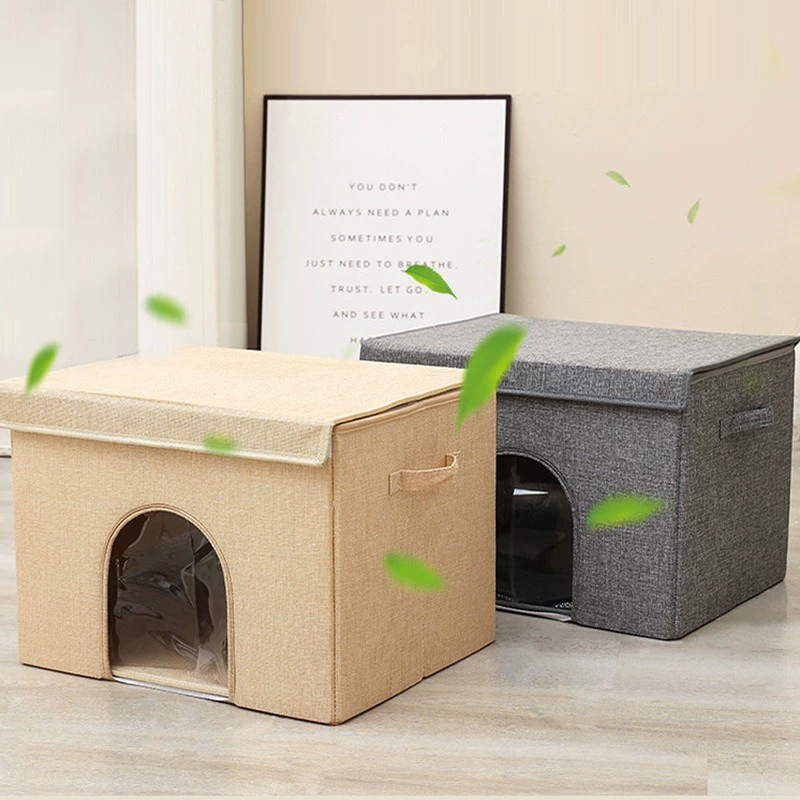 Summer cooling travel folding handheld villa, cat, (Physicals)