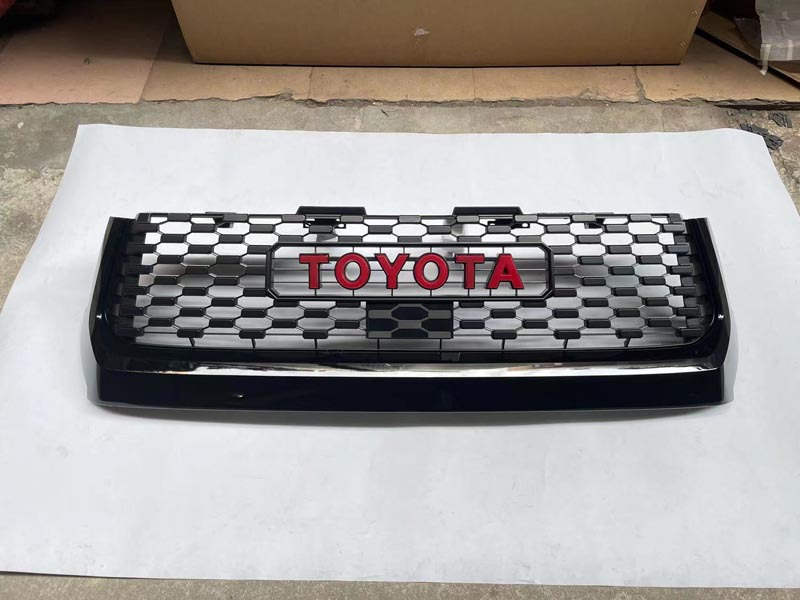 Suitable for 14-21 years Toyota Tantu modified TRD medium Net red standard Net bright black front medium net front face accessories