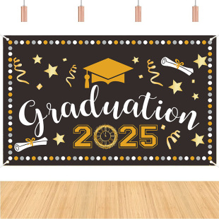 2024 new Amazon 180*110cm graduates couplet curtain graduation season banner photo background cloth