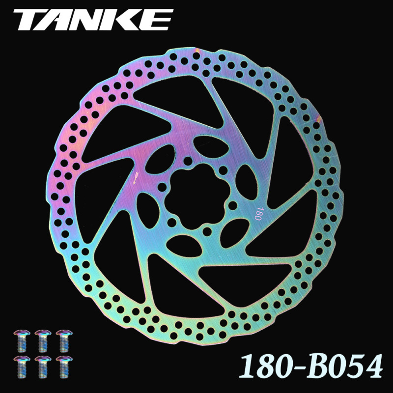 碳客TANKE自行车碟片 160mm炫彩山地车碟盘镂空不锈钢六钉刹车片|undefined
