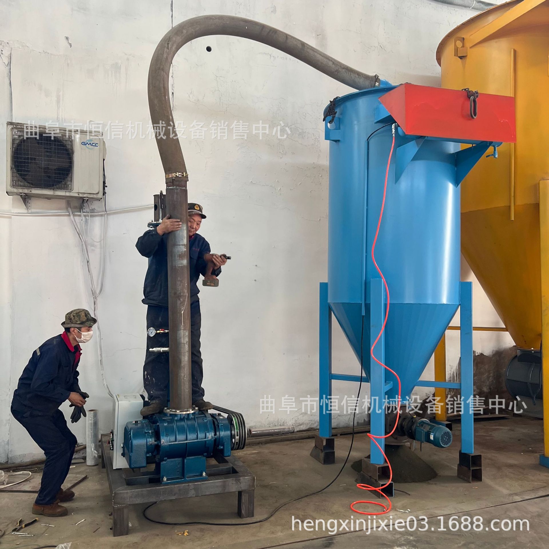 河南石墨粉吨包气力吸灰机 集装箱石膏粉气力吸灰机厂家 直供