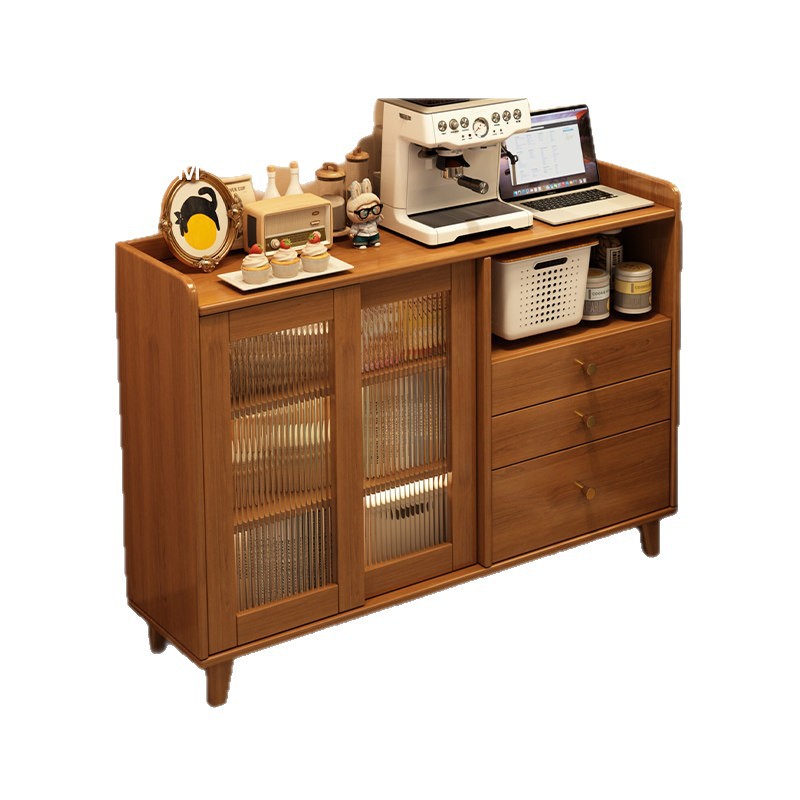 Aparador de Comedor Integrado de Madera Maciza para Comedor y Sala de Estar