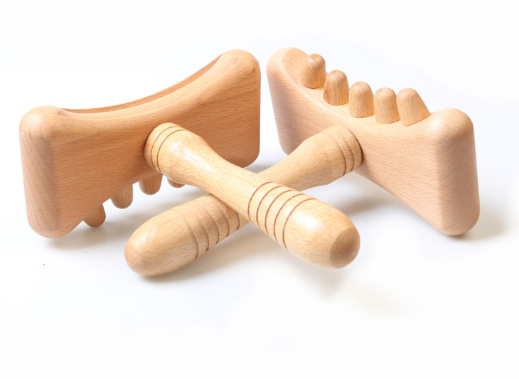 Dados de madera maciza barra rodante raspado tablero Meridiano dragado taza de masaje cabeza de setas cuerpo entero traje de masaje universal