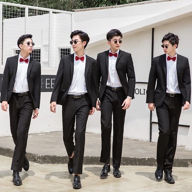 Mejor hombre traje hermanos traje vestido de boda de los hombres traje de novio chaleco traje de tres piezas abrigo ESTILO OCCIDENTAL