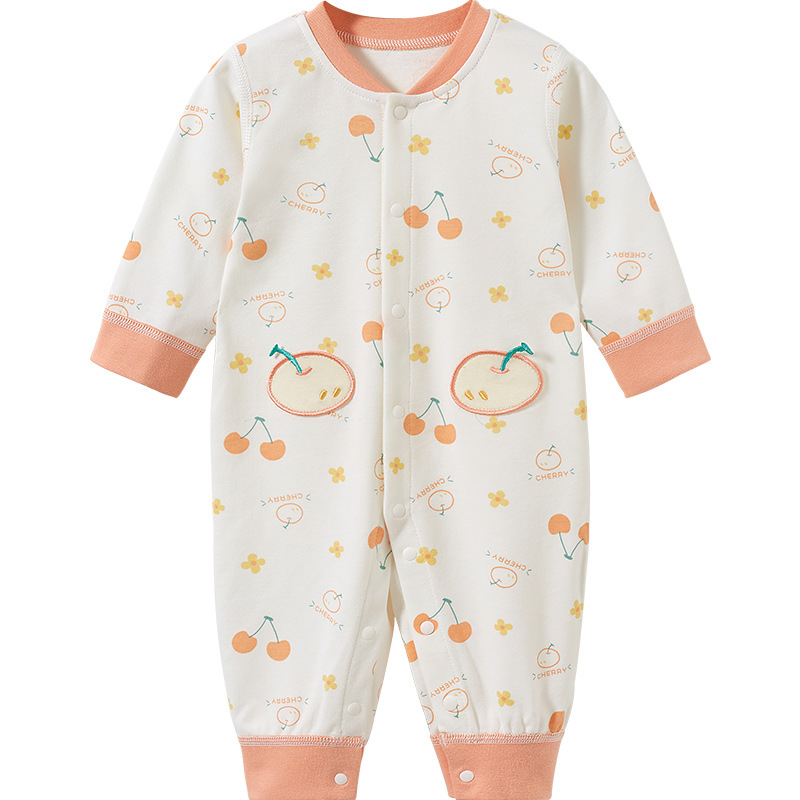 Mono para bebé para primavera, otoño e invierno, conjunto de algodón puro fino para recién nacido, ropa de otoño para el primer mes, pelele unisex para niños pequeños, ropa de bebé.