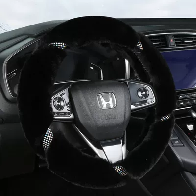 Steering wheel cover, Winter plush steering wheel handle