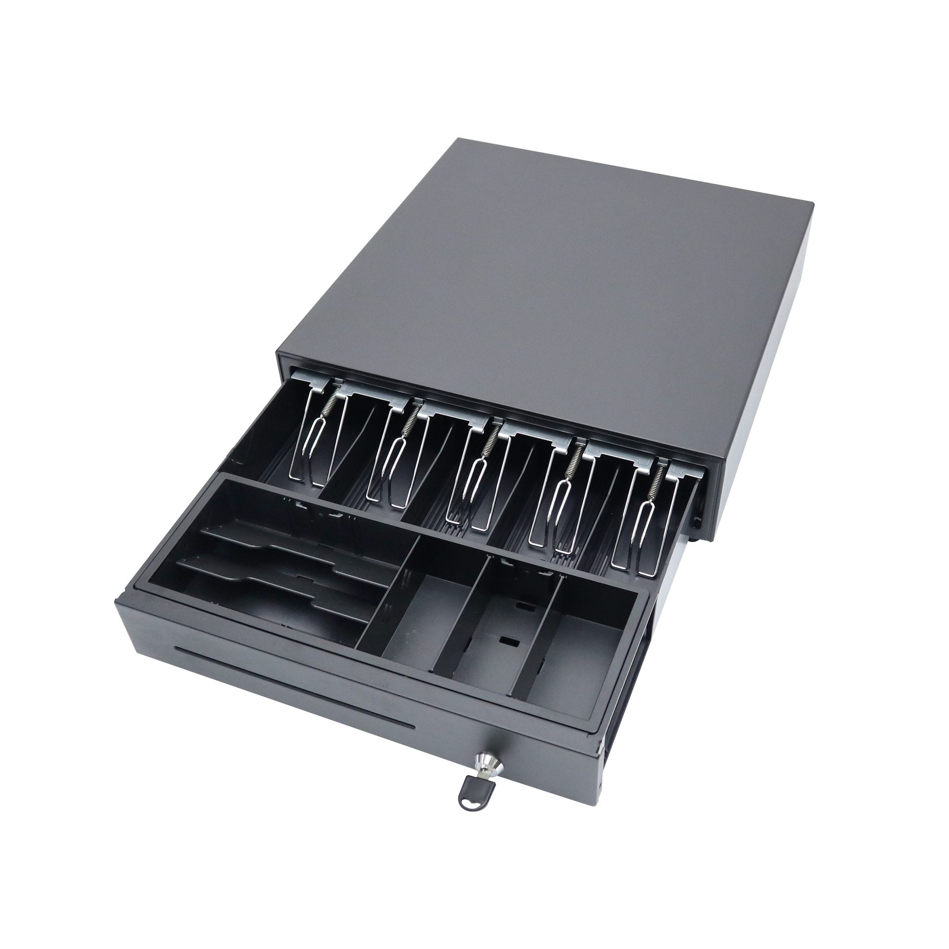 博强钱箱工厂批发BQ400AF8纸币3硬币收银箱收钱箱出口国外超市用