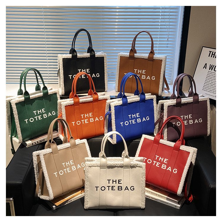 Tote de rebabas grandes, todo color, stock suficiente