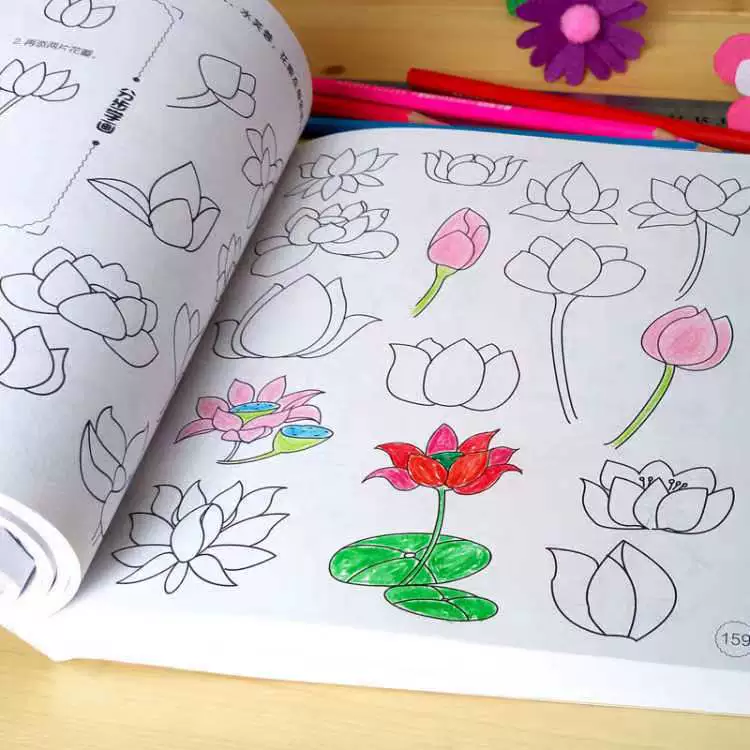Children's coloring book, teaching aids, increased thickness, graffiti