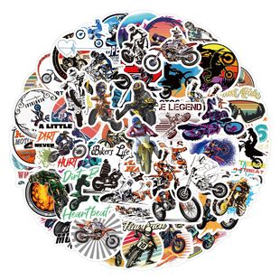 60 new off-road motorcycle graffiti stickers car luggage cup scooter waterproof stickers wholesale
