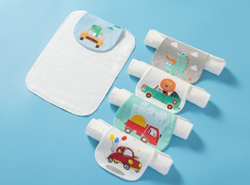 Kindergarten sweat-absorbent towel, children's sweat-proof towel, sling, one-way wet cotton, male and female baby, four seasons manufacturer wholesale