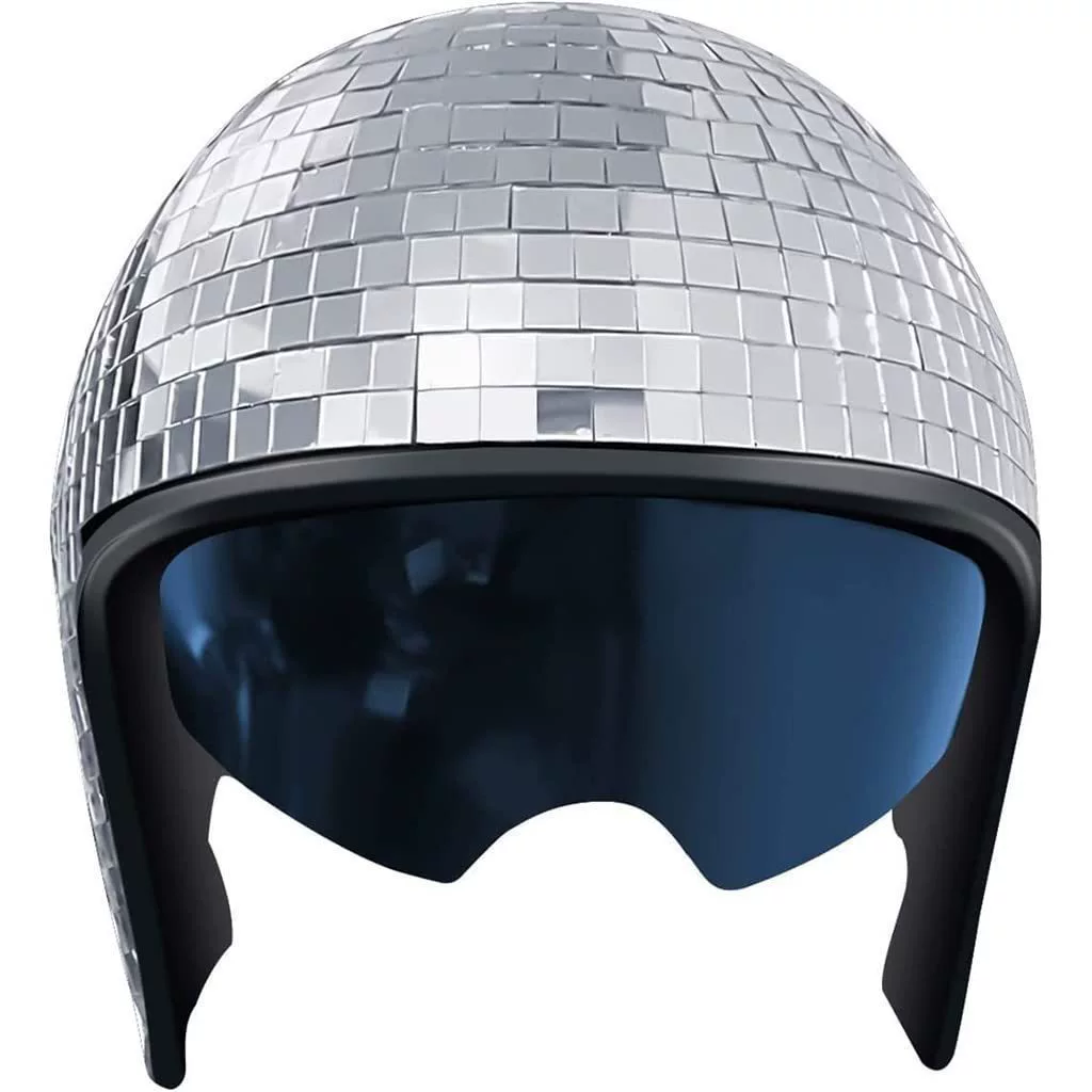[Новый независимый сайт Disco ball helmet с выдвижным зеркальным диско-шаром-головной убор]