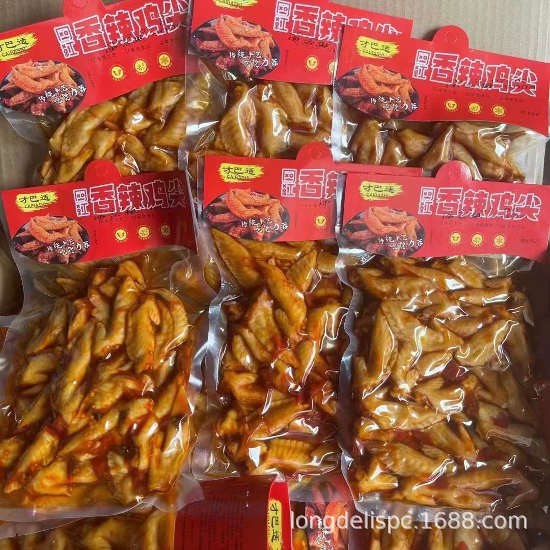 Холодная еда куриный наконечник пряный пряное куриное крыло ротанг перец куриный наконечник Чистый красный куриный наконечник