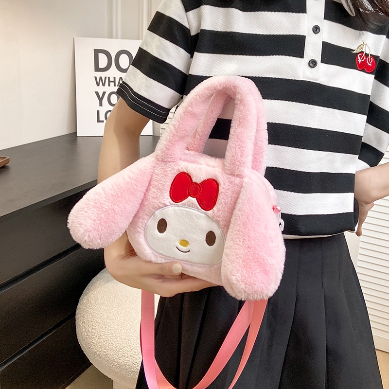 Juguete de felpa crossbody bolsa transfronteriza nueva de dibujos animados de 8 pulgadas muñeca bolso Correa