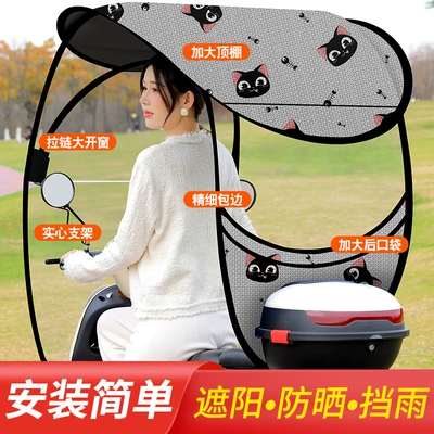 Canopy for Electric Motorcycles, Elektromobil üçün ön şüşə çətiri (günlük)
