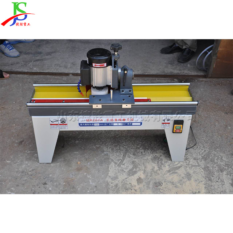 捷胜牌手动直线磨刀机 家具厂磨压刨刀机 木工平刨刀研磨机供应