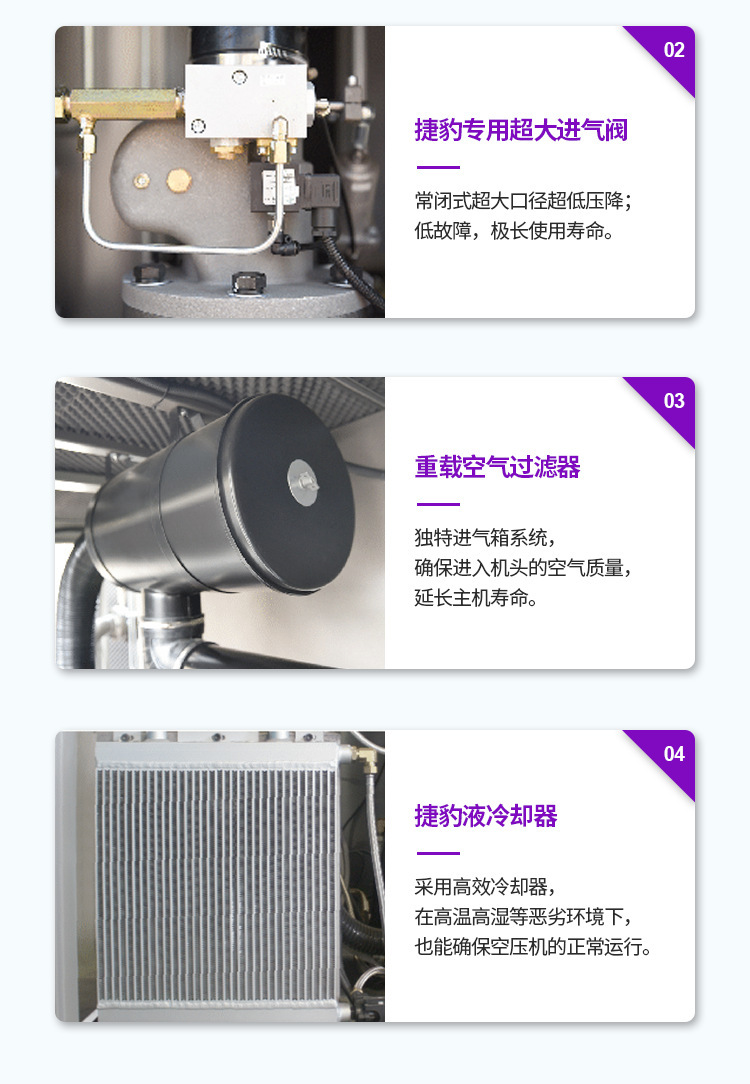 Jaguar Air Compressor 22Kw Permanent Magnet Variable Frequency Screw-Type Air Compressor Set 37Kw Screw Compressor