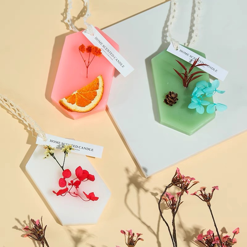 Molde de cera 6 con diamante 4 con elíptico cuadrado marca vieja K perfumada barra magnética molde de jabón hecho a mano molde de silicona DIY