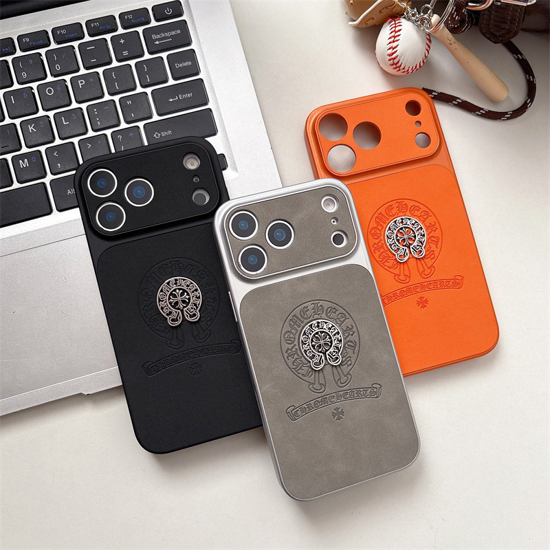 Light luxury trendy brand, 3D Crocs-style leather phone case, suitable for iPhone 16, iPhone 18 Pro Max, and iPhone 17