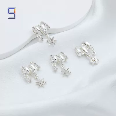 14K Gold-Filled Color-Preserving Zircon Zərgərlik ara hissələri - silver-real-gold-plated