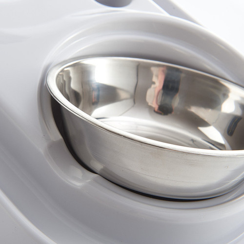 Pet food bowl, dog and cat bowl, dog food bowl and cat bowl feeder, automatic drinking water feeding bowl, dog and cat double bowl