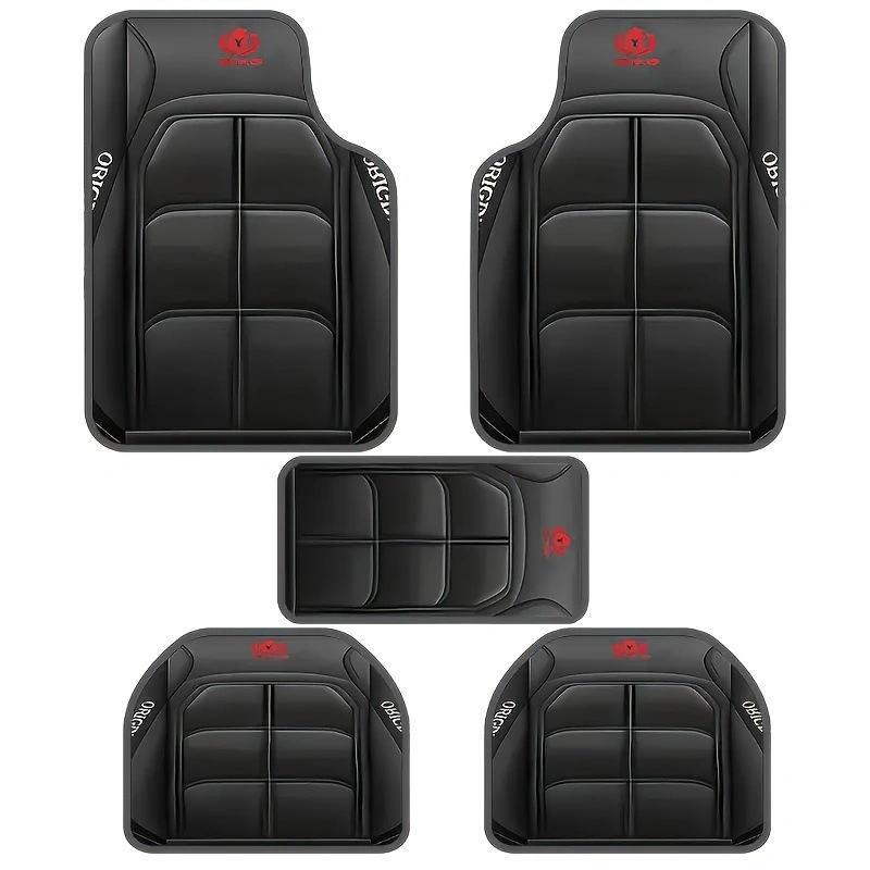 Factory Direct Delivery of Car Universal Simple Floor Mats for All Seasons, Dirt-Resistant and Wear-Resistant Five-Piece Set of Floor Mats for Wholesale Delivery