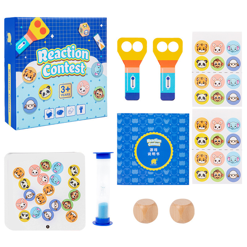 Puzzle de madera infantil ejercicio de reacción competencia para mejorar el pensamiento lógico del bebé juegos de entrenamiento de padres e hijos