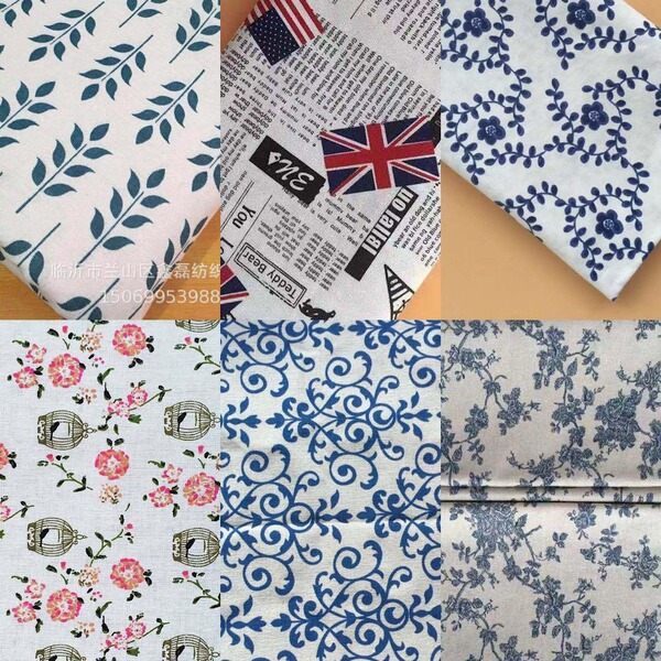 Factory directly supply linen fabric linen printed flax blank cloth…