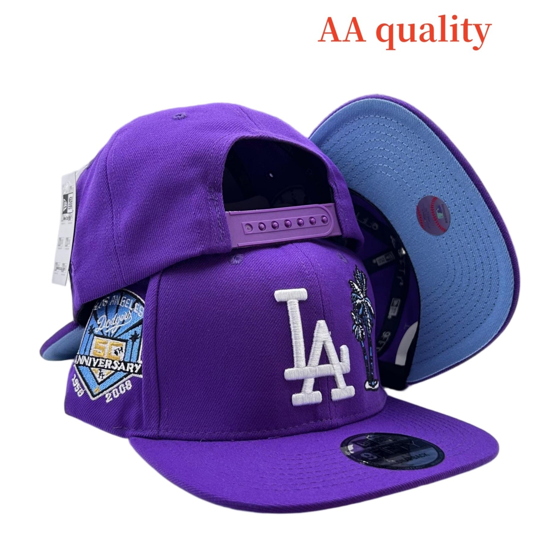 Nuevo comercio exterior sombrero de béisbol masculino y femenino sombrero sombrero ajustable hip hop sombrero bordado LA sombrero plano