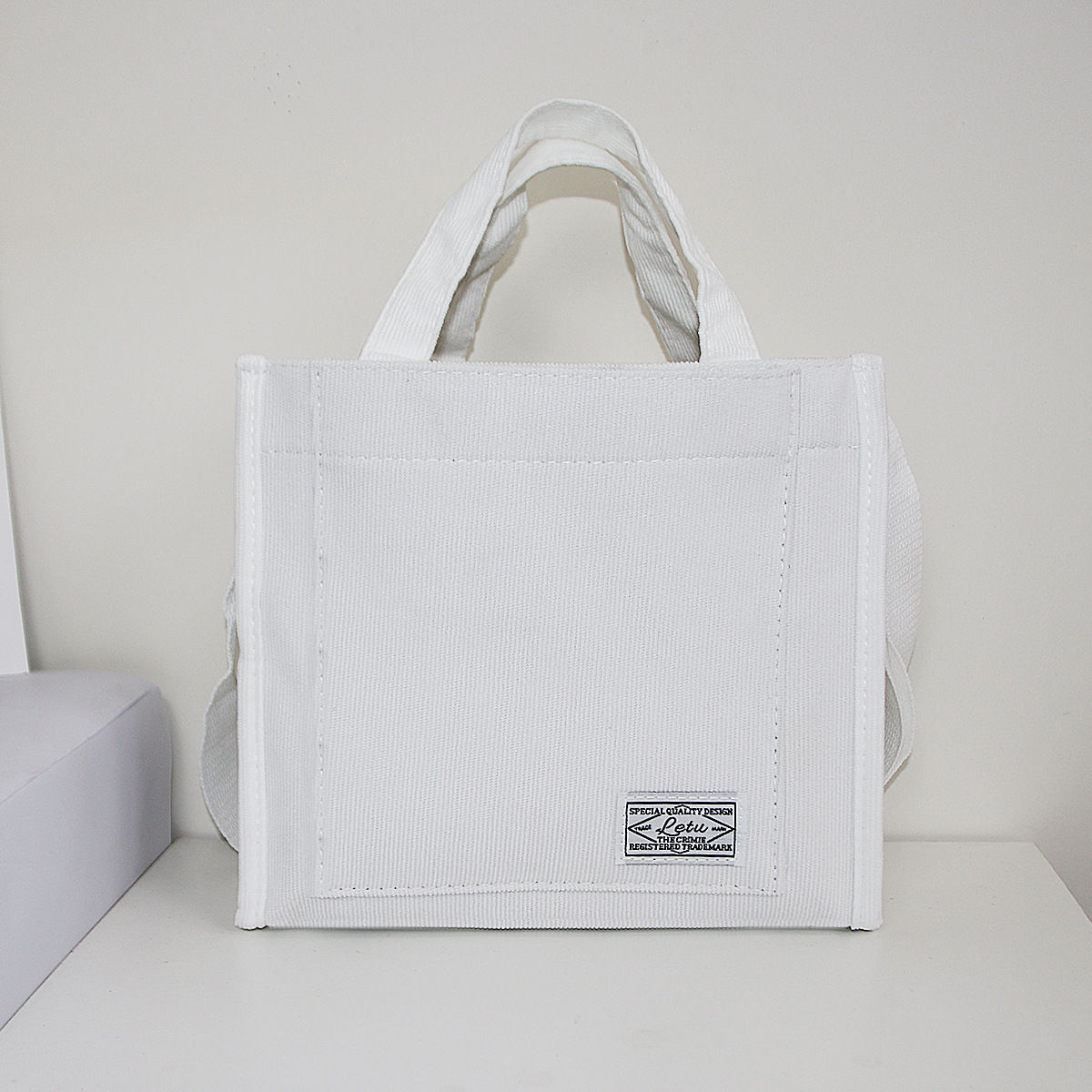 El otoño y el Invierno nuevo color de pana hombro bolsa de mensajero bolso de hombro tutorial bolsa de pana hombro Portátil Bolsa de la muchacha