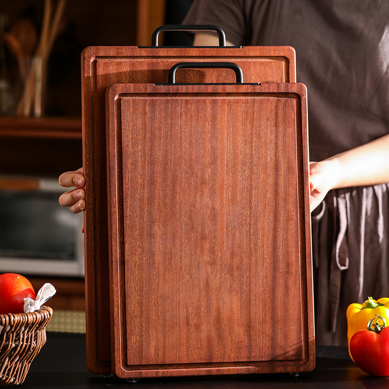 Natural ebony cutting board household mildew-proof whole wood…