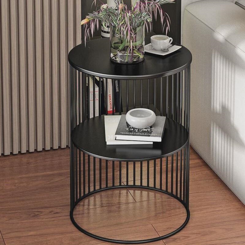 Sofa Corner Cabinet Storage Rack, Living Room Round Side Table, New Nordic Iron Art Light Luxury Side Table, Small Coffee Table, Flower Table Sofa Corner Cabinet Storage Rack, Living Room Round Side Table, New Nordic Iron Art Light Luxury Side Table, Small Coffee Table, Flower Table