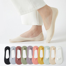 船袜纯棉女春夏款纯色浅口隐形短袜透气吸汗防臭抗菌袜子透气抗菌
