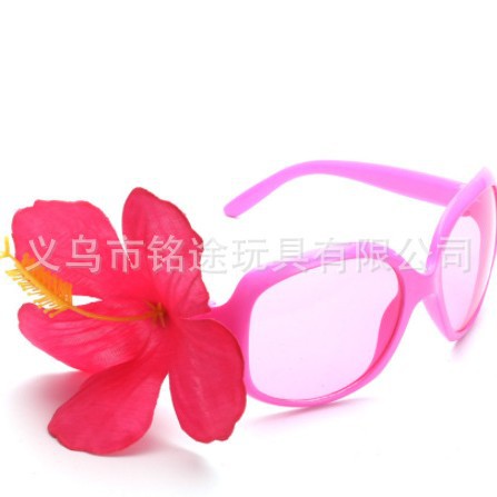 Gafas de fotografía hawaiana de verano gafas de bola de vacaciones gafas de fiesta de bola hawaiana