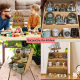 in stock Kitchen Countertop Storage Rack Wooden Spice Rack Multi-layer Storage Rack Three-layer Seasoning Storage Rack