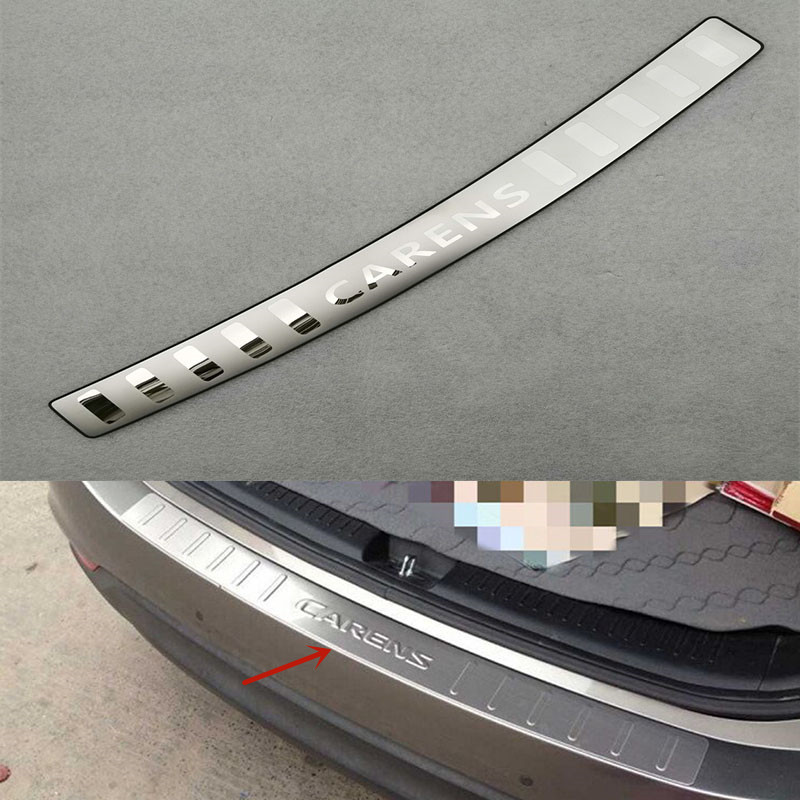 Suitable for 13-18 Kia Carens Rear Guard Plate Threshold Strip Modification Stainless Steel Trunk Guard Plate Trim Strip